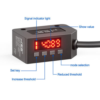 AUCUNE réduction de coût efficace NC réponse à grande vitesse capteur photoélectrique diffus affichage numérique intelligent interrupteur photoélectrique